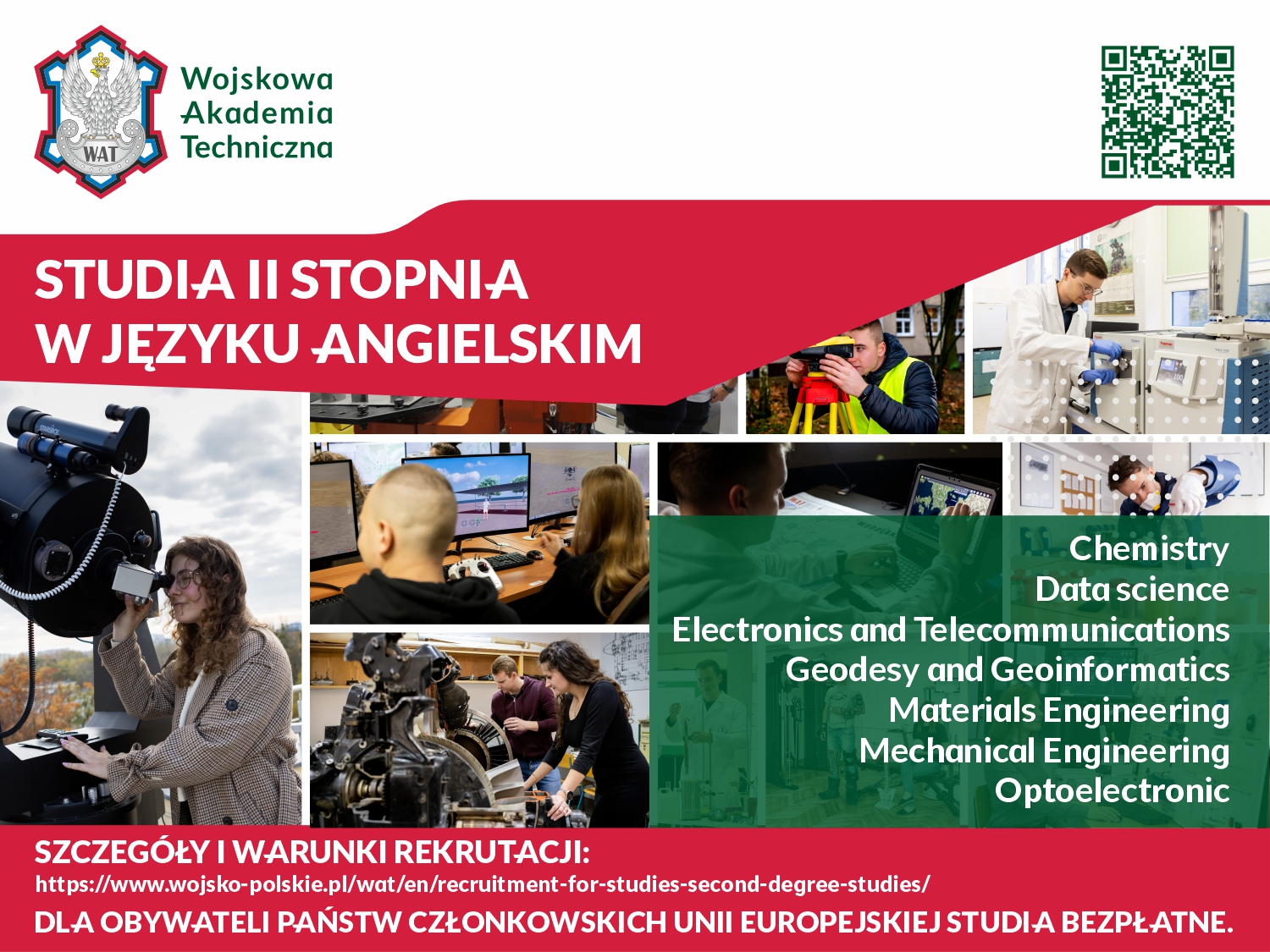Fot. 1. Baner informacyjny o studiach angielskich