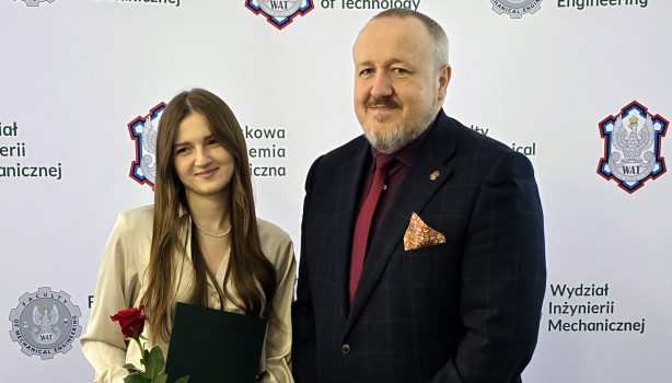 Izabela Zaraś i dziekan Jerzy Małachowski