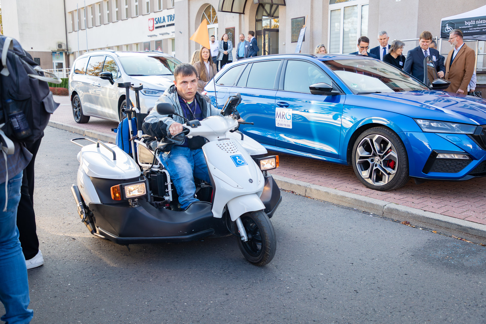 Pojazd trójkołowy produkowany przez Firmę "Gryt".