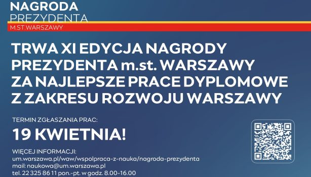 Nagroda Prezydenta m.st. Warszawy za najlepszą pracę dyplomową