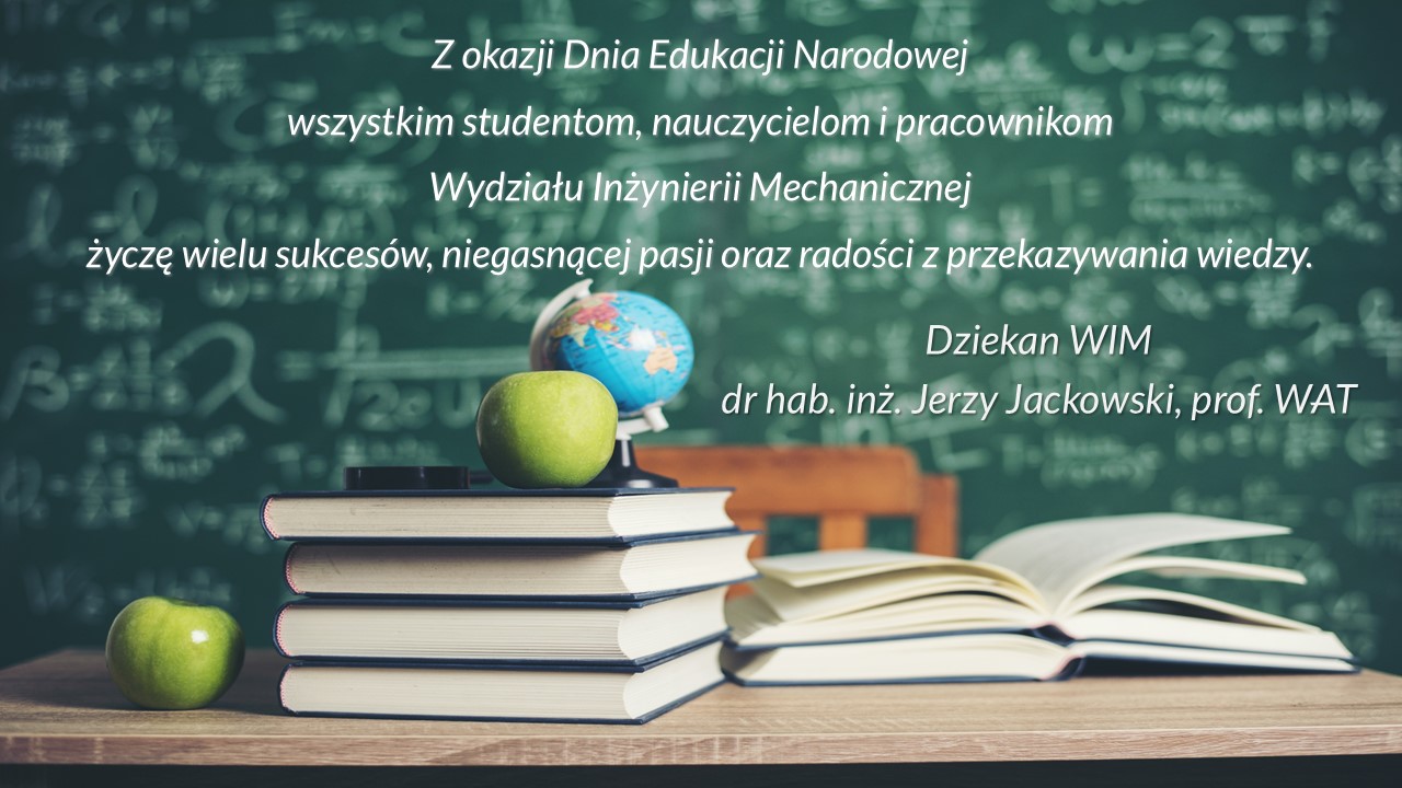 Życzenia Dziekana z okazji Dnia Edukacji Narodowej.