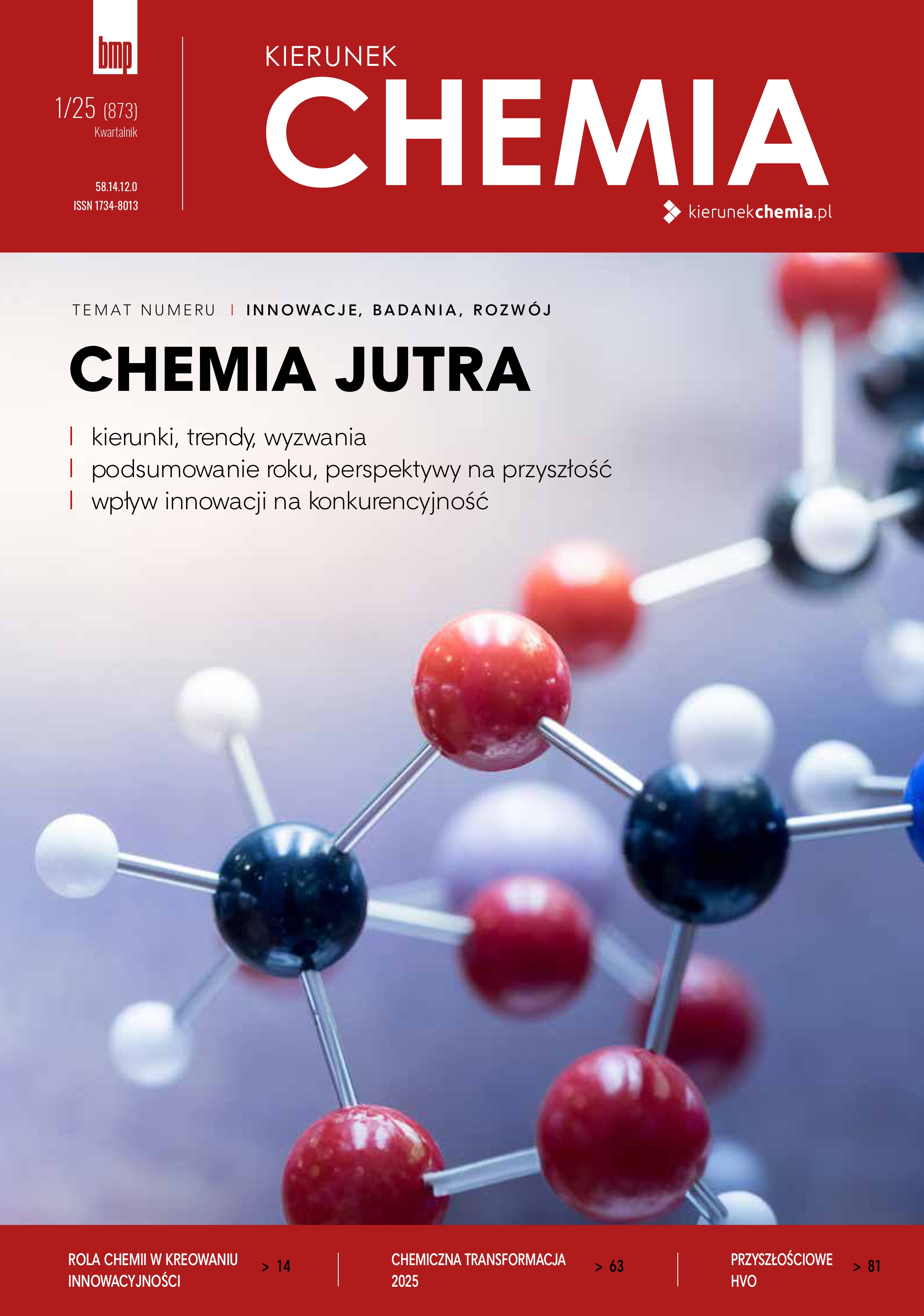 Strona tytułowa - okładka czasopisma Chemia.